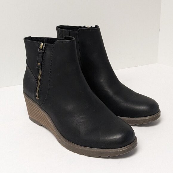 Dr. Scholl's Chloe Wedge Bootie, Black, Women's 10 - Picture 1 of 5